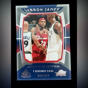 2004-05 Upper Deck SP Season in Review 609/999 LeBron James #156